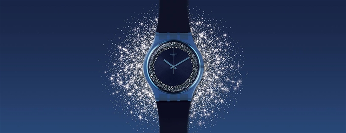 Swatch hot sale blue sparkles